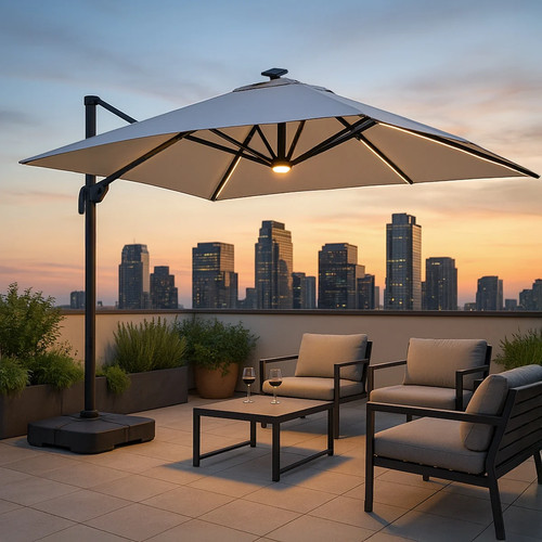 Parasol jardin déporté - parasol, de