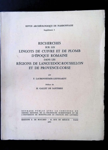 Recherches sur les lingots - , de
