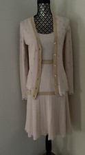 Twin-set Chanel Vintage Robe Et Gilet C2004