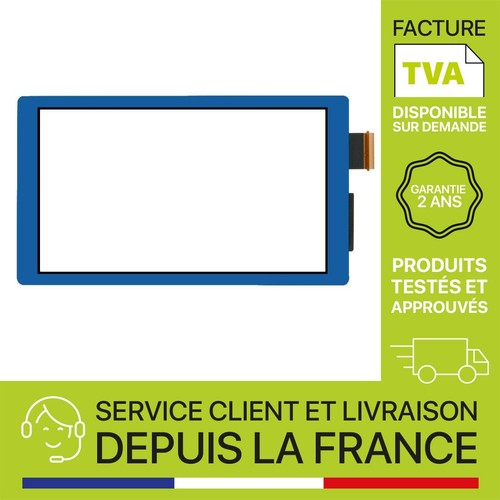 Vitre tactile bleue pour