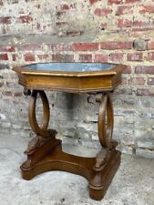 Jardinière meuble en noyer et zinc de style Empire