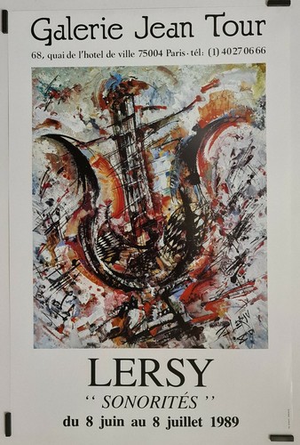 Lersy sonorités 1989 affiche - lersy,