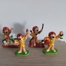 Lot  de 4 figurines Publicitaires Glaces Motta -  Mascotte Max Lion 1992