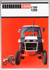 ►Brochure Prospekt PROSPECTUS TRACTEUR CASE 1190 - 1290 TRACTOR TRAKTOR