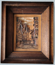 Tableau ancien bois sculpté