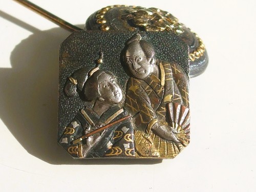 Lot bijoux japonais shakudo - lot,