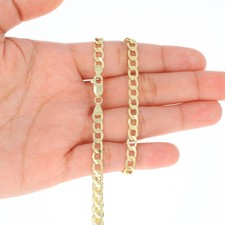 14K or Jaune 5.5mm Gourmette
