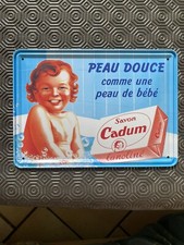 plaque publicitaire Savon Cadum