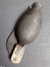 Ancien Couteau Cuillère 59 Sauvagnat Thiers Plaquette Corne Knife Messer