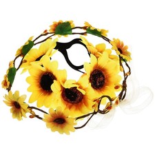 2 Pcs Coiffe Halo De Fleurs