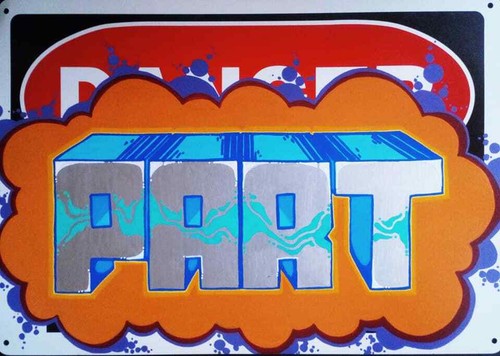 Partone metal sign - metal,