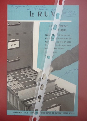 Publicité roneo classement - publicité,