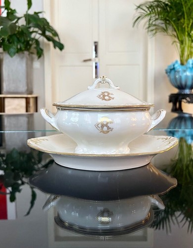 Saucière porcelaine vieux - en,