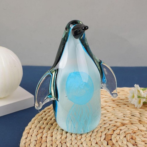 Figurine pingouin verre - figurine,