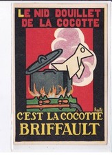 PUBLICITE : la cocotte BRIFFAULT (illustrée par Rouffé) origami - très bon