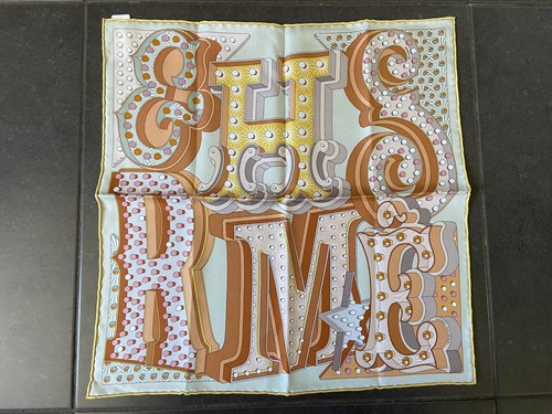 Foulard carré hermès soie - hermès, en