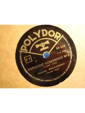 ALEXANDRE BRAILOWSKY Rhapsodie Hongroise 2 - 78T Polydor - piano Steinway VG++