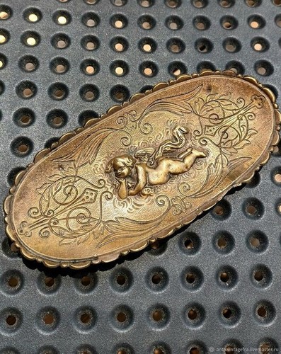 Cendrier ancien angelot bronze
