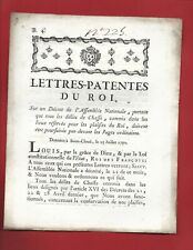 1790 LETTRES PATENTES DELIT