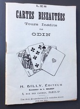 PRESTIDIGITATION - MAGIE ODIN 1928 CARTES BISEAUTÉES - TOURS INÉDITS