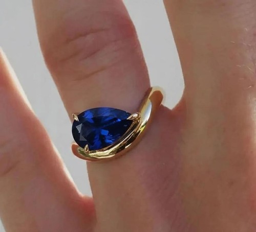 Bague solitaire fait main - solitaire, en