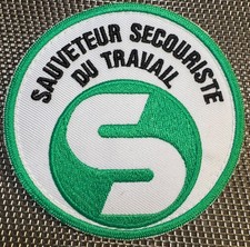 ECUSSON PATCH SAUVETEUR SECOURISTE DU TRAVAIL (ÉCU 89)
