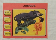 Décalcomanies/ transfers Livre de la jungle Mowgli Jesco 1968 - Très bon état