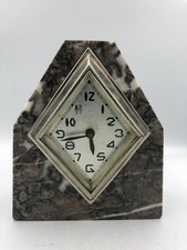 ancien pendulette marbre - marble vintage desk clock, orologio , reloj