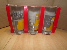 Lot de 3 verres " Les simpsons " 2010