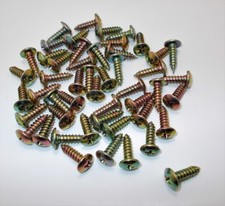 lot de 50 vis tôle M 5 X 15 mm carénage moto scooter zinguée or