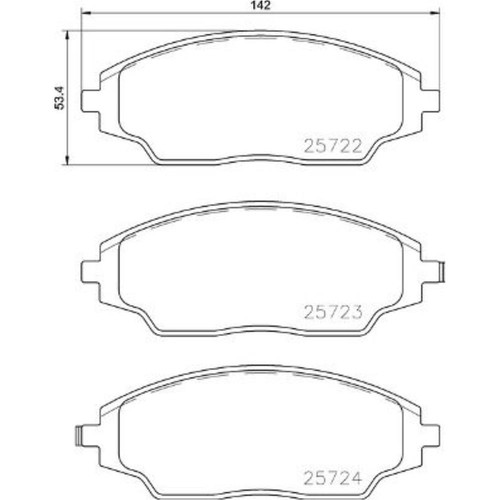 Brembo kit plaquettes de - kit,