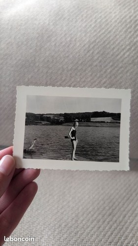 Photo ancienne snapshot femme - photo,