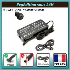 CHARGEUR POUR MSI GX620 / GX630 / GX633 / GX640 - 19.5V 7.7A - 4.5 x 3.0mm