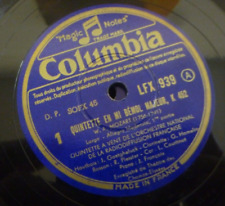 QUINTETTE A VENT DE L'ORCH. NATIONAL  MOZART quintet K 452  COLUMBIA  LFX 940/1