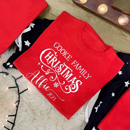 Family christmas pyjamas with - family,