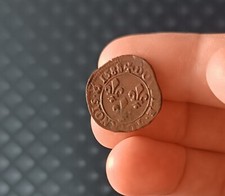 RARE DOUBLE TOURNOIS 1588 B (ROUEN) HENRI III.