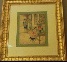Extraordinaire peinture érotique chinoise - Soie - Chine - 19ème siècle