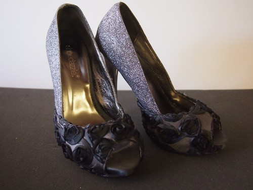 Silver heels high - silver,