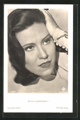 Carte postale actrice anna - actrice,
