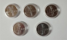 Lot de 5 pièces 10 euros Semeuse 2009 argent 900/1000 12 grammes état neuf