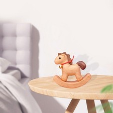 Cheval à bascule en bois