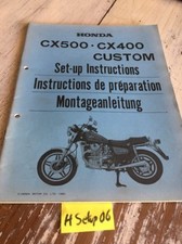 Honda CX500 CX400 Custom CX 400 500 instruction preparation montage setup manuel