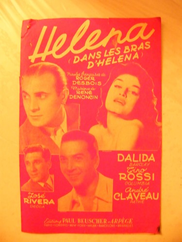 Partition helena dalida - "partition,
