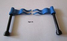 Lego 4495a x2 Flag Blue Left +