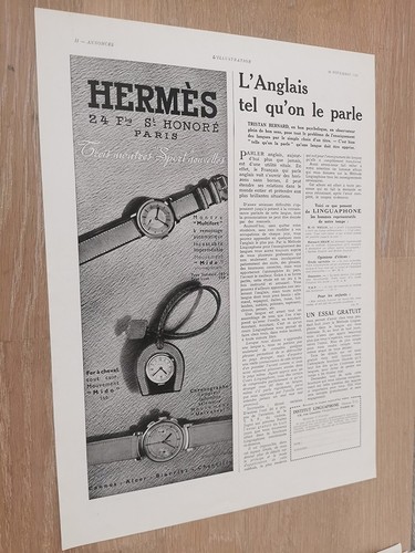 Publicité 1935 hermes montres - 1935,