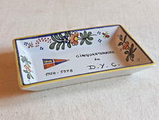 VIDE POCHE FAIENCE DESVRES GEO MARTEL D Y C DEAUVILLE YACHT CLUB 1928 78 50 ANS