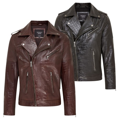 Infinity leather veste motard - leather,
