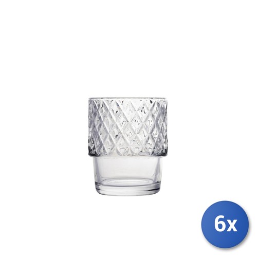 Verres baroque en verre - 6x,