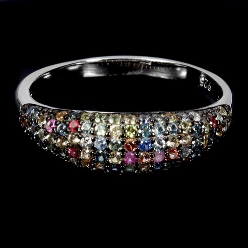 Bague argent 925 saphir - argent,