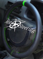 Pour Peugeot 307 Couvre Volant En Cuir Noir D'origine + Sangle Verte 2001-08